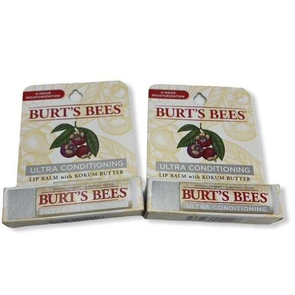 2 x 4.25g Burts Bees Lip Balm Ultra Conditioning - Picture 1 of 6